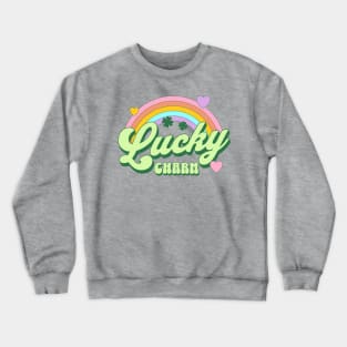 Lucky Charm St Patricks Day Kawaii Rainbow Crewneck Sweatshirt